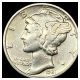 1931 Mercury Dime CLOSELY UNCIRCULATED