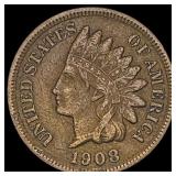 1908-S Indian Head Cent LIGHTLY CIRCULATED