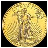 2017 1/10 oz Gold American Eagle $5 SUPERB GEM BU