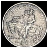 1925 Stone Mountain Silver Half Dollar NEARLY UNCI