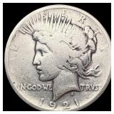 1921 Silver Peace Dollar LIGHTLY CIRCULATED