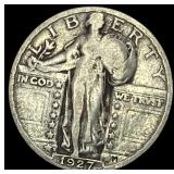 1927-S Silver Standing Liberty Quarter  LIGHTLY C