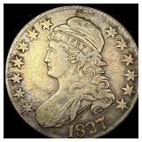 1827 Capped Bust Half Dollar NEARLY UNCIRCULATED