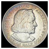 1893 Silver Columbian Half Dollar CLOSELY UNCIRCUL