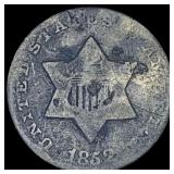 1859 Silver Three-Cent Piece NICELY CIRCULATED