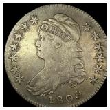 1809 Capped Bust Half Dollar LIGHTLY CIRCULATED