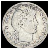 1894 Silver Half Dollar (Barber) NICELY CIRCULATED