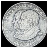 1923-S Silver Half Dollar Monroe Doctrine LIGHTLY