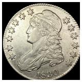 1830 Capped Bust Half Dollar CLOSELY UNCIRCULATED