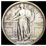 1917-D Type 1 Standing Liberty Quarter  LIGHTLY C