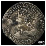 [1553-1554] England Mary I Silver Groat NEARLY UNC