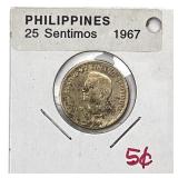 1967 Philippines 25 Sentimos
