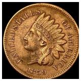 1859 Indian Head Cent NEARLY UNCIRCULATED