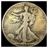 1920-D Silver Walking Liberty Half Dollar LIGHTLY
