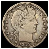 1915 Barber Silver Quarter LIGHTLY CIRCULATED