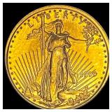1999 1/10 oz Gold American Eagle $5 SUPERB GEM BU