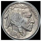 1935-S Buffalo Nickel CHOICE AU