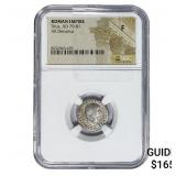 Roman Titus, AD 79-81 Silver Denarius NGC F
