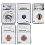 [5 Coins]1971-2019 U.S.& Australian Coin Lot NGC P