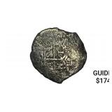 1500s-1600s Spanish Colonial Silver Cob NEARLY UNC
