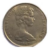 1967 New Zealand 10 Cents