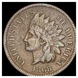 1868 Indian Head Cent LIGHTLY CIRCULATED