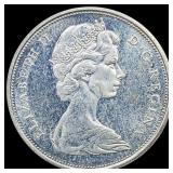 1966 Canada Silver 50 Cents SUPERB GEM BU