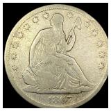 1867-S Silver Half Dollar NICELY CIRCULATED