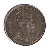 1910 Canada 5 Cents Pointed Leaves