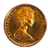 1968 New Zealand 1 Cent