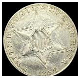 1858 Silver Three-Cent Piece CLOSELY UNCIRCULATED