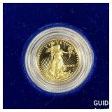 1990-P 1/10 oz Gold American Eagle $5 Proof