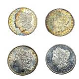 [4 Coins]1879-1886 Morgan Silver Dollar