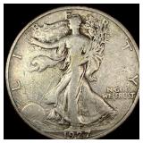 1927-S Silver Walking Liberty Half Dollar NEARLY U