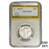 1926-S Standing Liberty Quarter PGA AU58