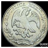 1877Zs JS Mexico Silver 8 Reales Cap and Rays CHOI