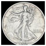 1934-S Silver Walking Liberty Half Dollar NEARLY U