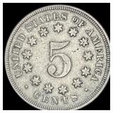 1867 Shield Nickel LIGHTLY CIRCULATED