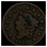 1827 Matron Head Large Cent LIGHTLY CIRCULATED