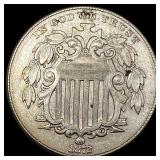 1872 Shield Nickel CLOSELY UNCIRCULATED