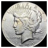 1934-S Silver Peace Dollar CLOSELY  UNCIRCULATED