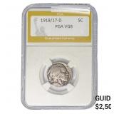 1918/17-D Buffalo Nickel PGA VG8