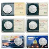 [6 Coins]2000-2004 Silver Eagle LCC
