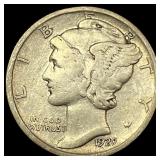 1928 Mercury Dime LIGHTLY CIRCULATED