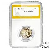 1924-D Buffalo Nickel PGA MS63