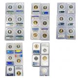 [29 Coins] 2002-2023 Various U.S. Coins ANACS/PCGS