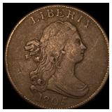 1805 Copper Half Cent NEARLY UNCIRCULATED