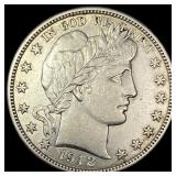 1912 Barber Half Dollar CLOSELY UNCIRCULATED
