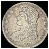 1834 Silver Capped Bust Half Dollar LIGHTLY CIRCUL
