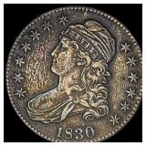1830 Capped Bust Half Dollar NEARLY UNCIRCULATED